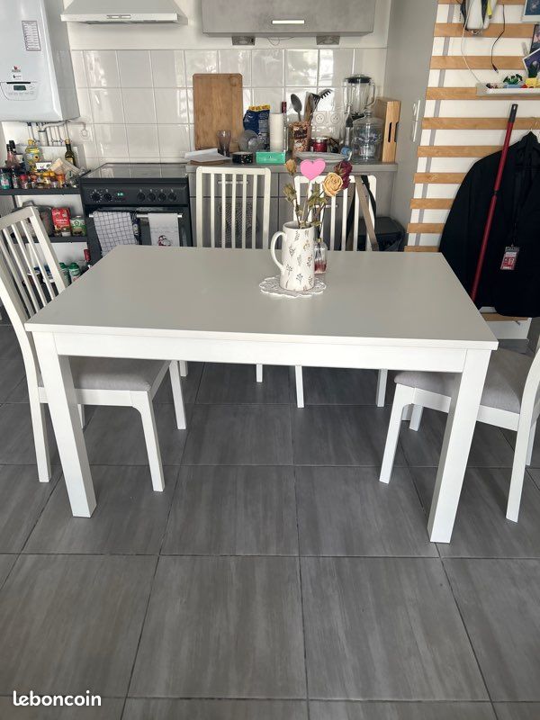 Table extensible et chaise ikea Laneberg et Ekedalen (image 5)