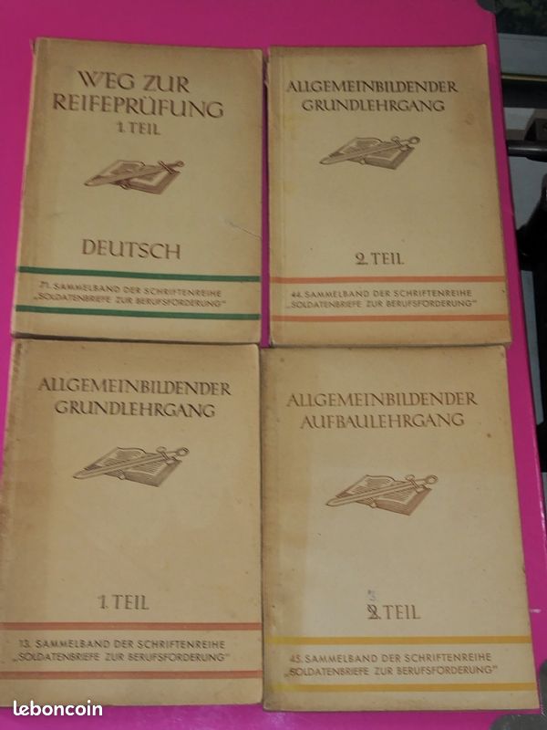 4 livres sur les cours des soldats allemands 1941 (image 1)