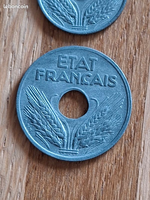 Lot 2 pièces de 10 centimes zinc (image 5)