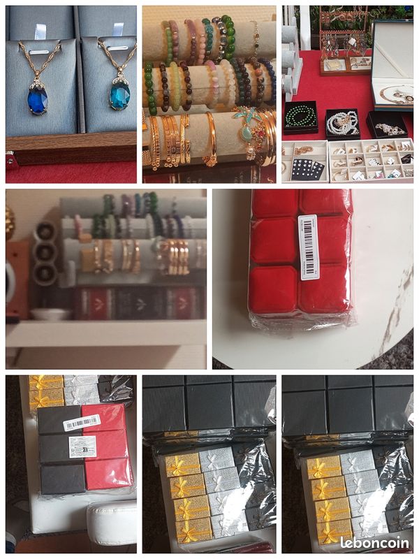 Bijoux fantaisies en gros lot (négociable pour prix) + présentoirs (image 6)