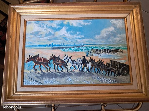 ANCIENNE ESTAMPE EAU Forte Signee Jean Rameau 44X33Cm Encadree Bon Etat