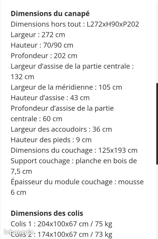 Canapé d’angle droit bleu canard en velours – convertible + coffre – 950  à débattre (image 8)