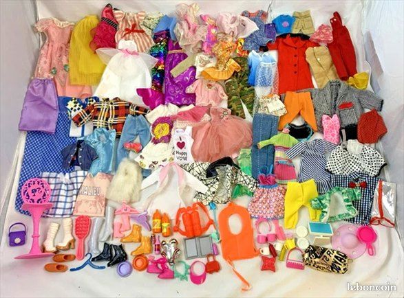 Barbie Clone Poupées Mannequins Lot Vêtements Accessoires Collection Vintage Années 80 90 (image 1)