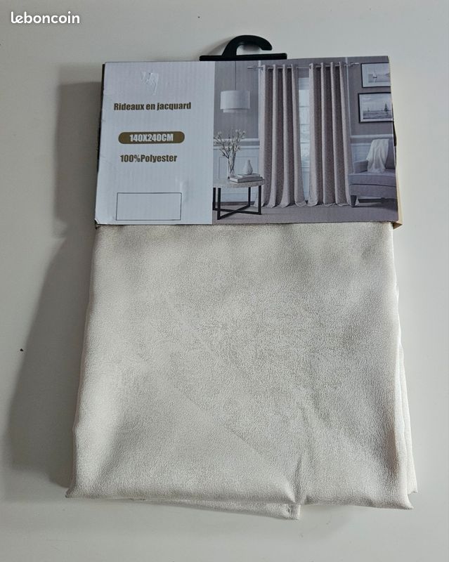 Rideaux écru Jacquard (image 2)