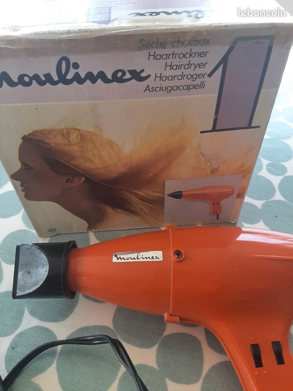 Sèche cheveux orange vintage (image 2)