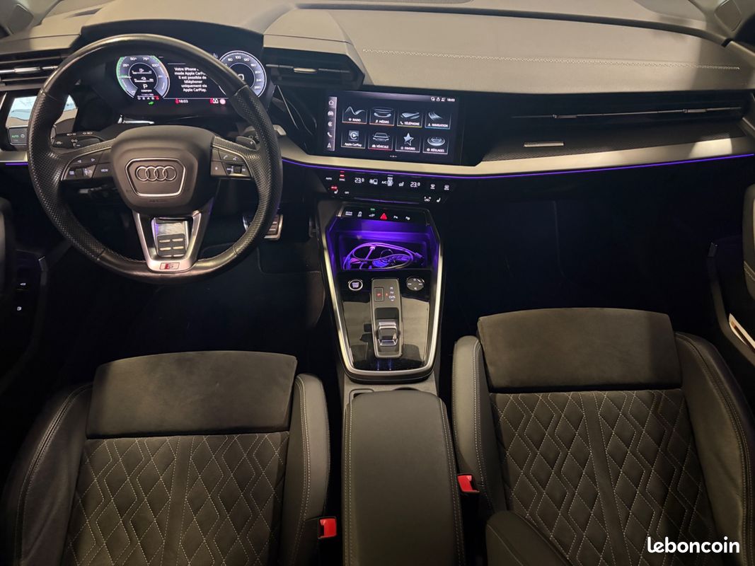 Audi a3 sportback 1.4 40 tfsie 204ch phev s-line bva/entretien audi/ matrix led/ sieges chauffants/ b&o (image 3)