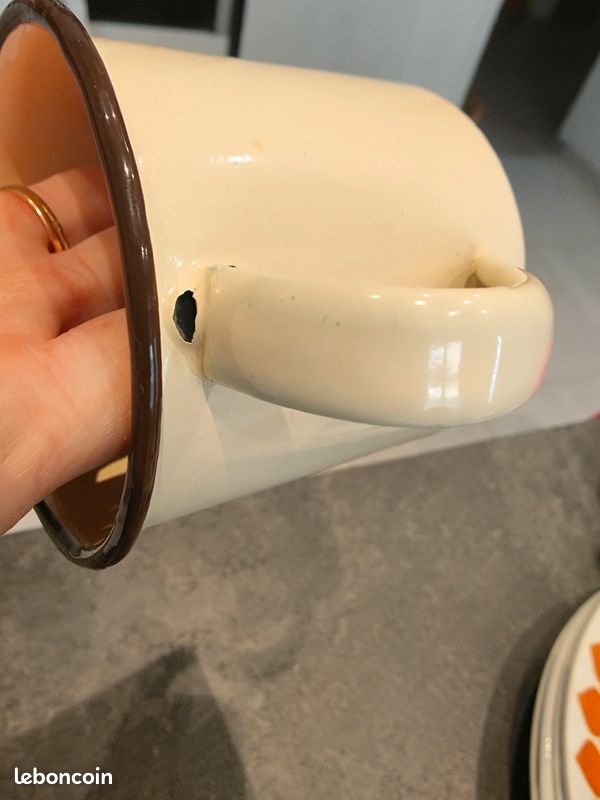 Mug tôle émaillée fleurs (image 9)