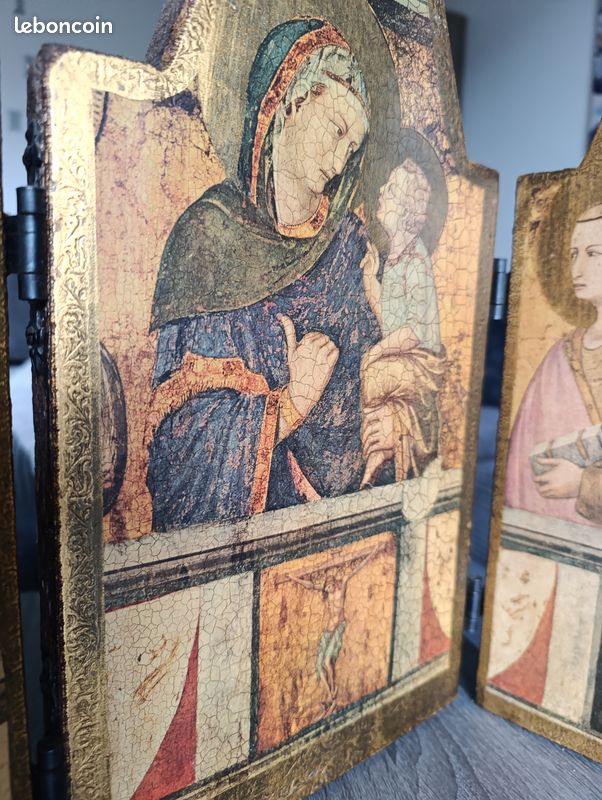 Triptyque religieux période gothique italienne (image 14)