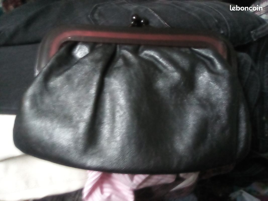 Pochette vintage noir (image 4)