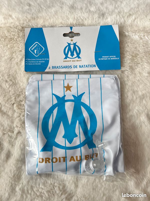 Brassards De Piscine Olympique De Marseille - OM - Flotteurs Natation Enfant - Sécurité Aquatique