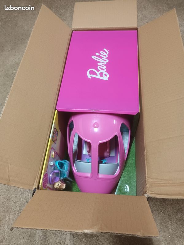 Barbie - L'Avion de Rêve de Barbie - Véhicule Poupée Mannequin - 3 ans et + GDG76