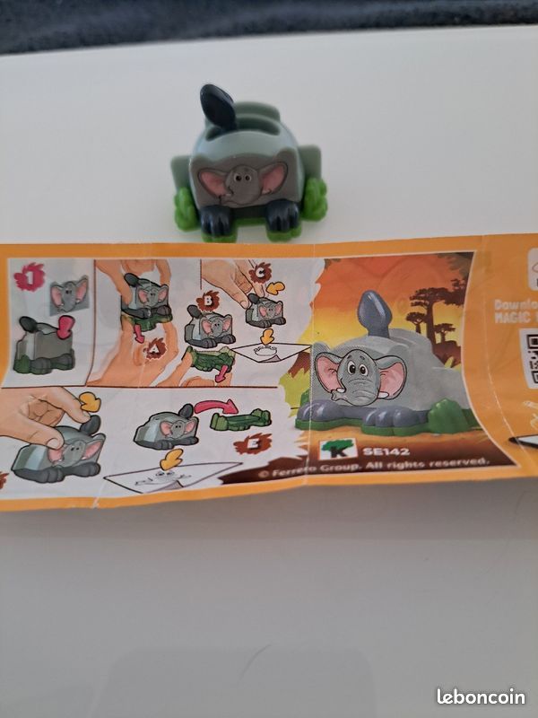 Figurines Kinder "animaux tampons SE142" (image 1)