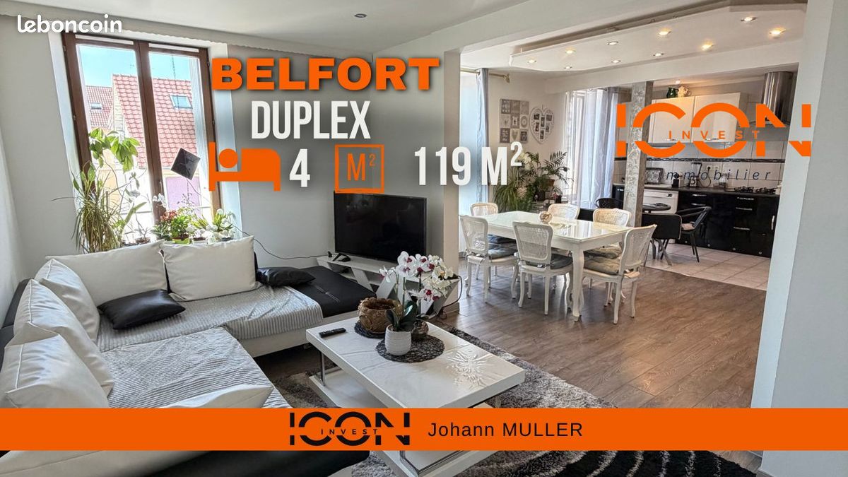 Appartement 5 pièces 119 m² · à Belfort · 119 m² · 145 000 €