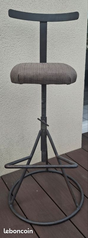 Tabouret/chaise haute industriel d’usine vintage (image 1)