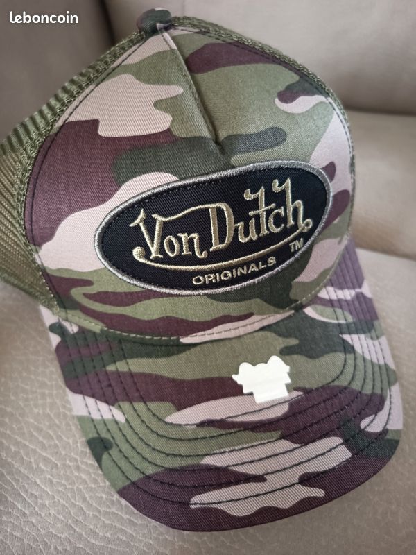 Casquette Snapback Von Dutch Neuve Avec étiquettes - Couleur Bleu Taille Unique