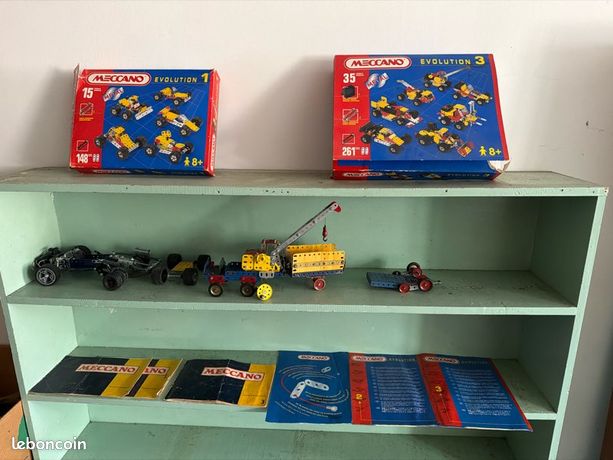 MECCANO, SPAD 91, avion en tôle vert et crème. Quelques gri - Lot 49