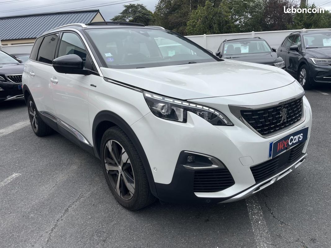 PEUGEOT 5008 1.6 PureTech 180ch S&S GT Line EAT8 - Suivi Peugeot/Sièges cuir électriques/T.O (image 3)