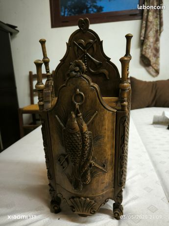 Petite Boîte à Sel Provençale En Bois - Aspect Lasuré Marron - Décor Adulte - Fait Main