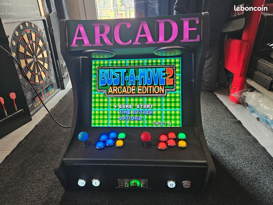 SNK NEOGEO MVSX Borne Arcade Bartop, 50 Jeux Rétro Licenciés Neo Geo