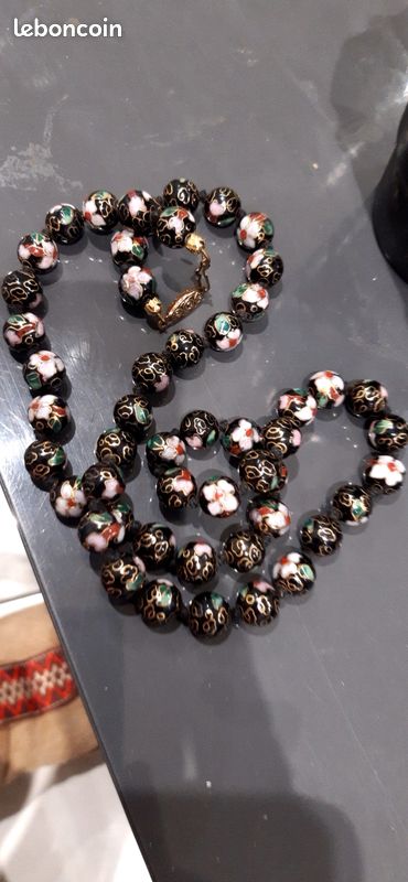 MARTINE CREATIVE: COLLIER PERLE CÉRAMIQUE