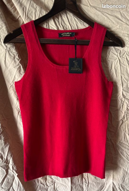 Robe Débardeur 100% Cachemire NS CASHMERE Taille S Couleur écru - Neuve Avec étiquettes, Ultra Douce