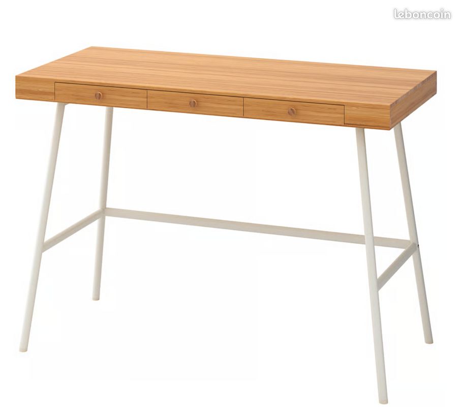 Bureau en bambou LILLÅSEN – Excellent état – 30 euros (valeur neuve 149 euros ) (image 3)