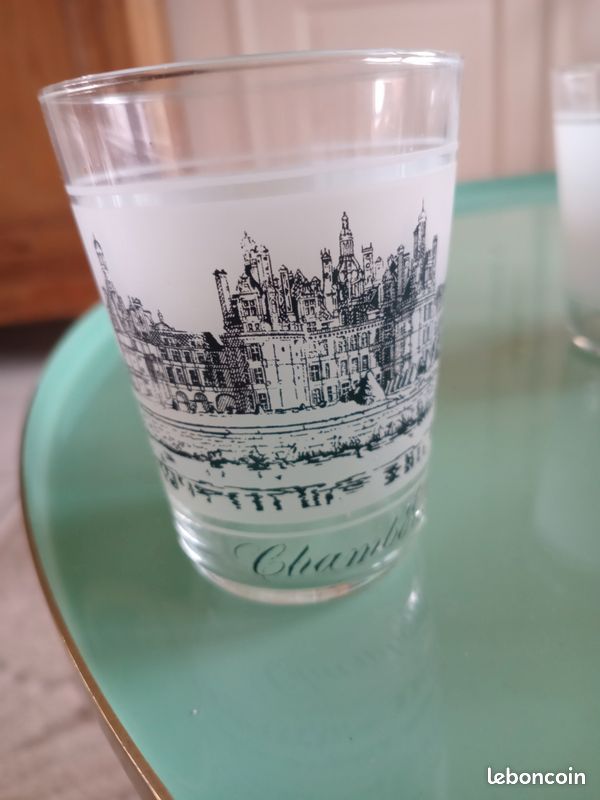 Lot 5 Verres à Shot Châteaux De La Loire – Loches, Chambord, Chenonceau, Amboise