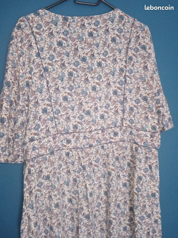 Robe Etam T44 imprimé liberty bleu (image 3)