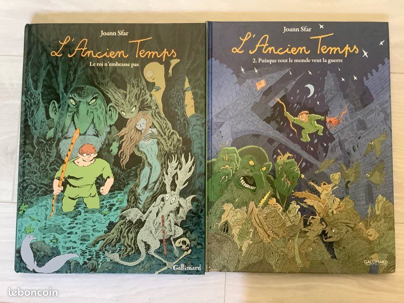 L’ancien temps t1&2 - Sfar - Gallimard - t2 coin bas droit tapé (image 1)