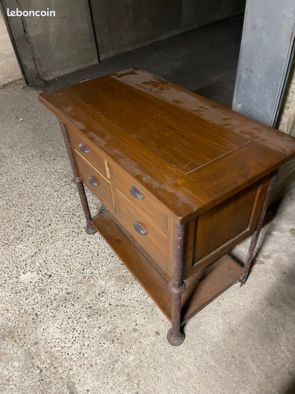Commode bois et fer (image 3)