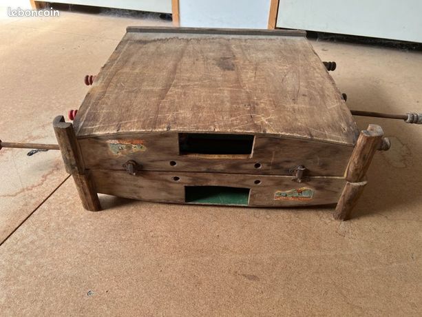 Baby-foot En Bois Vintage Pliable – SAMUD – À Rénover – Jeu De Cafés Rare