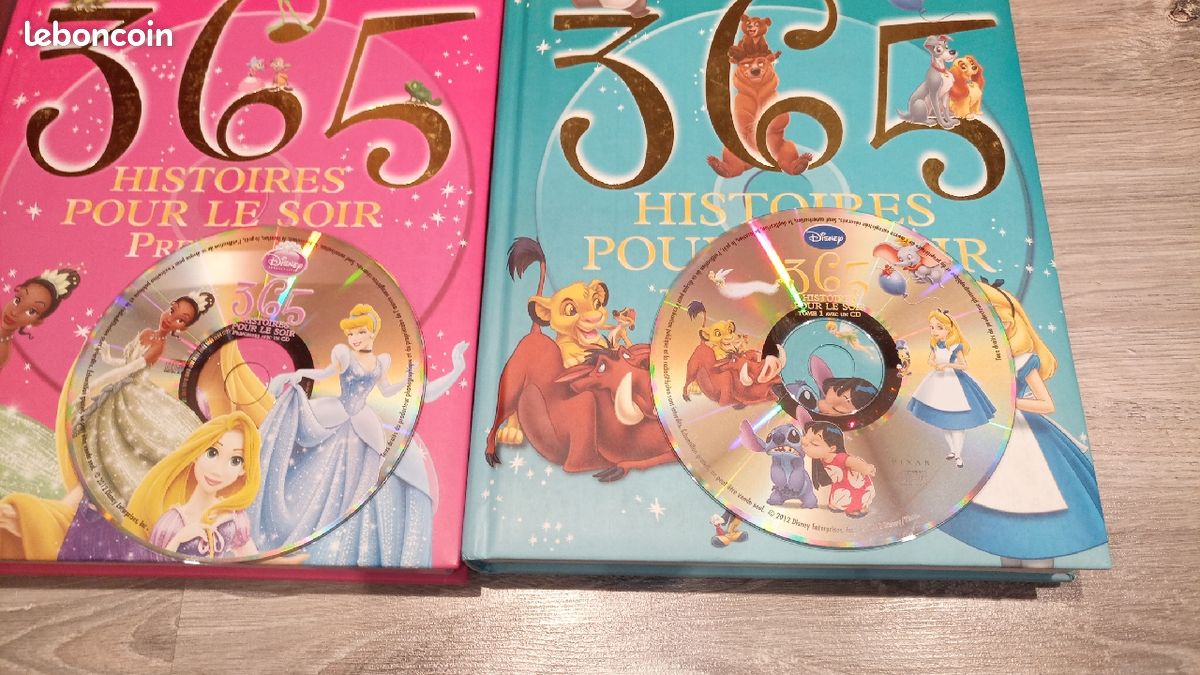 3 livres gros livre 1histoire par jour histoires Disney 365j + CD (image 3)