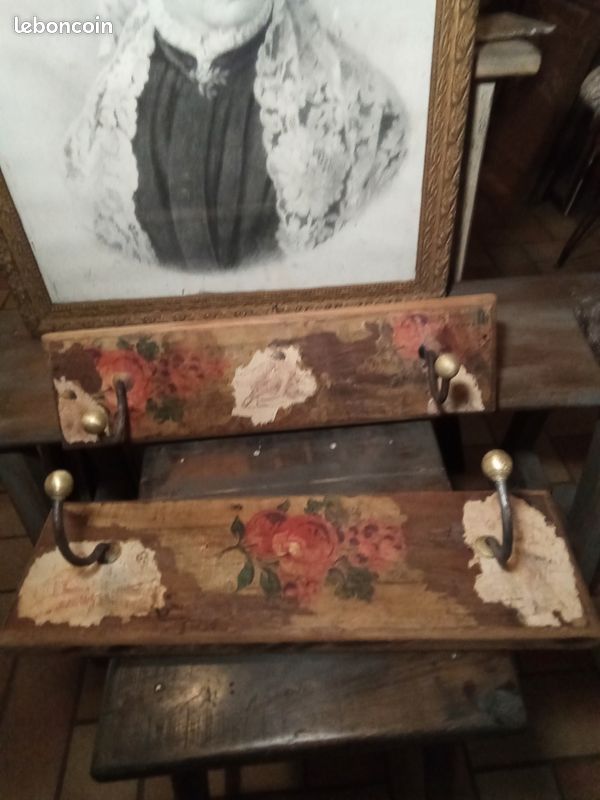 Lot de 2 porte manteaux anciens (image 1)