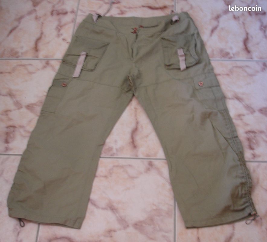 Pantacourt femme vert kaki 46 Vêtements