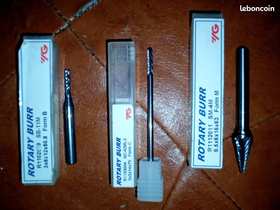 3 petites fraise au carbure qualité pro (image 1)