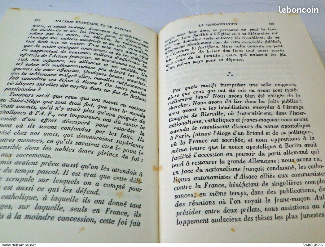 L' action française et le vatican - les pieces d'un procès - e.o sur alfa 1927 (image 7)
