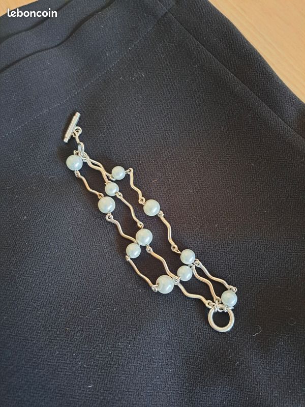 Bracelet Vintage Multi-rangs Biche De Bere Paris - Bijou French Couture - Occasion