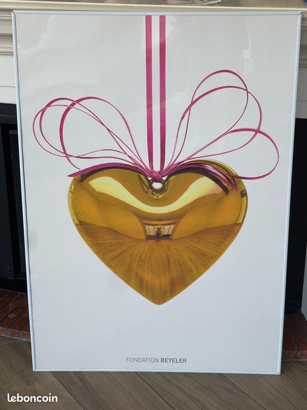 Affiche Cœur Koons Expo Beyeler (image 1)