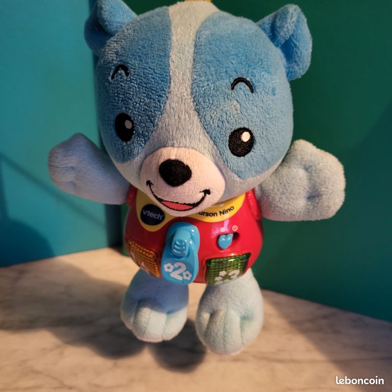 Peluche ours bleu interactif VTECH Jeux Jouets
