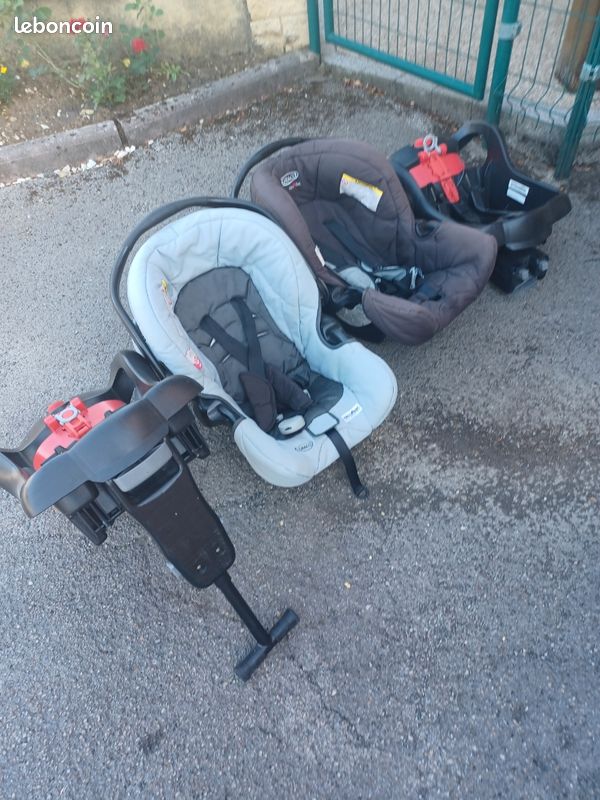 Poussette pliante 3 roues GRACO et ses 2 sièges auto (image 2)
