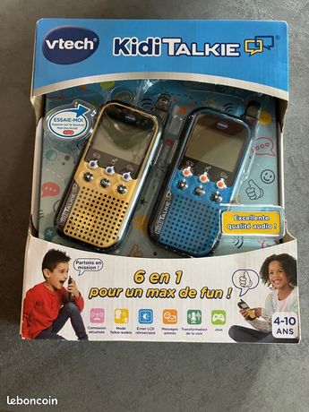 Talkie Walkie VTECH Kidi Talkie - Bleu & Jaune - 6 en 1 pour des heures de jeu e