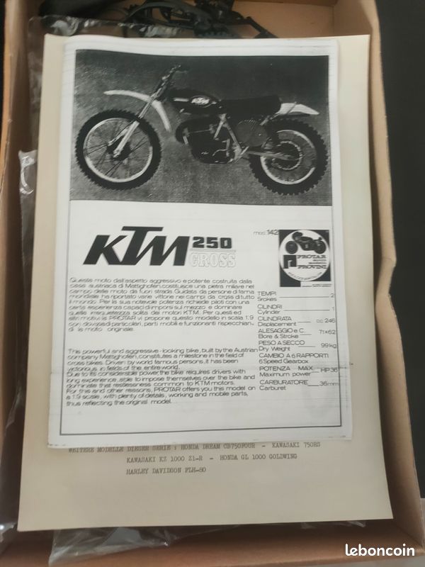 Decalcomanies a eau - Maquettes Moto Kits Protar - 1
