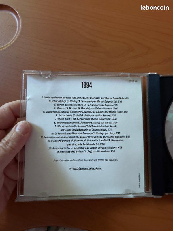 CD Musique 1994 les plus belles chansons françaises (image 2)