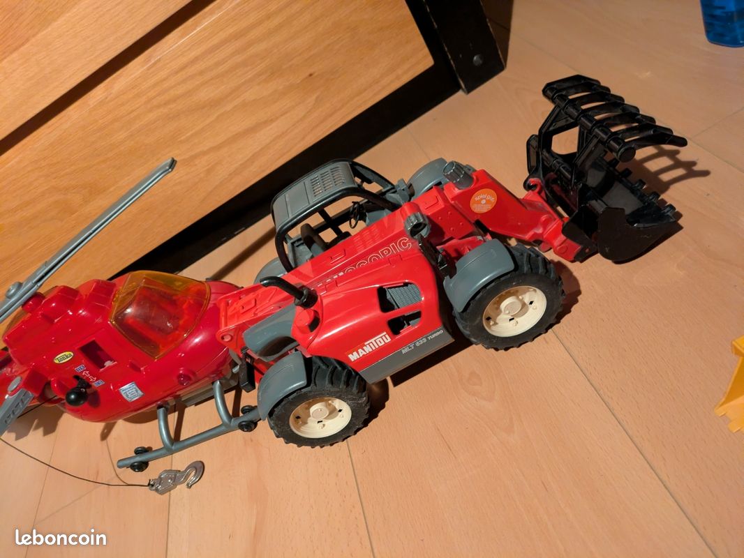 Jouets engins chantier et hélico pompiers (image 3)