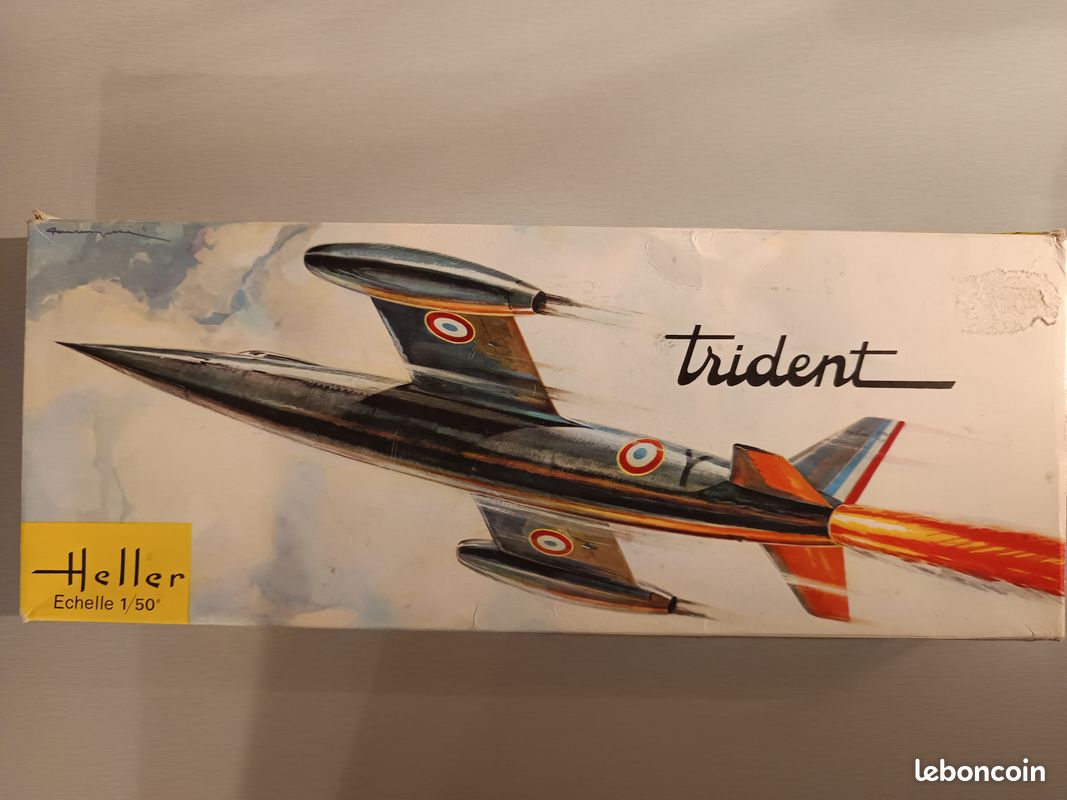 Maquette boitage vide (partie supérieure) Trident Heller 1/50° - Modélisme