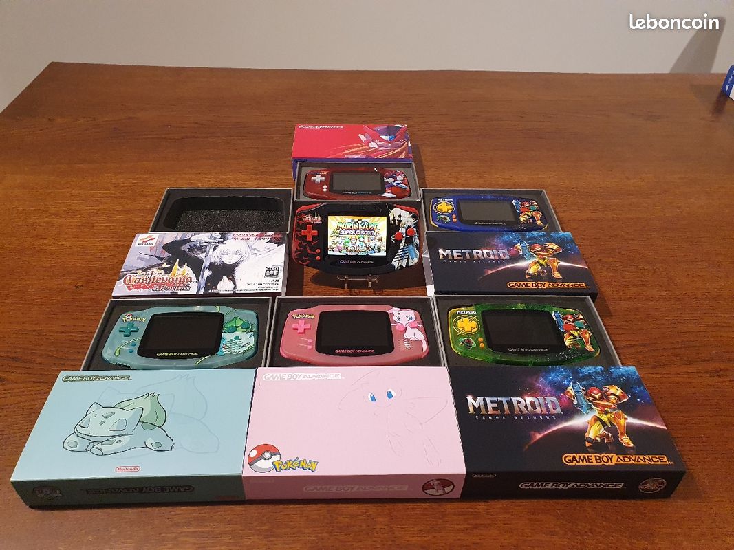 Gameboy Advance Custom en boite retro-eclairées IPS v2: Pokémon, Castlevania, Metroid, Mega Man (image 4)