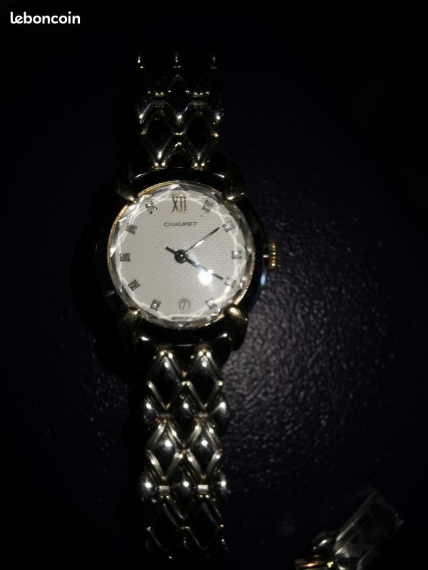 Montre CHAUMET or et acier diamants griffe Elysee (image 3)