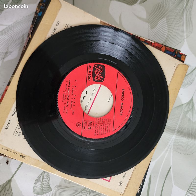 Enrico Macias - J'ai peur - 45T (image 3)