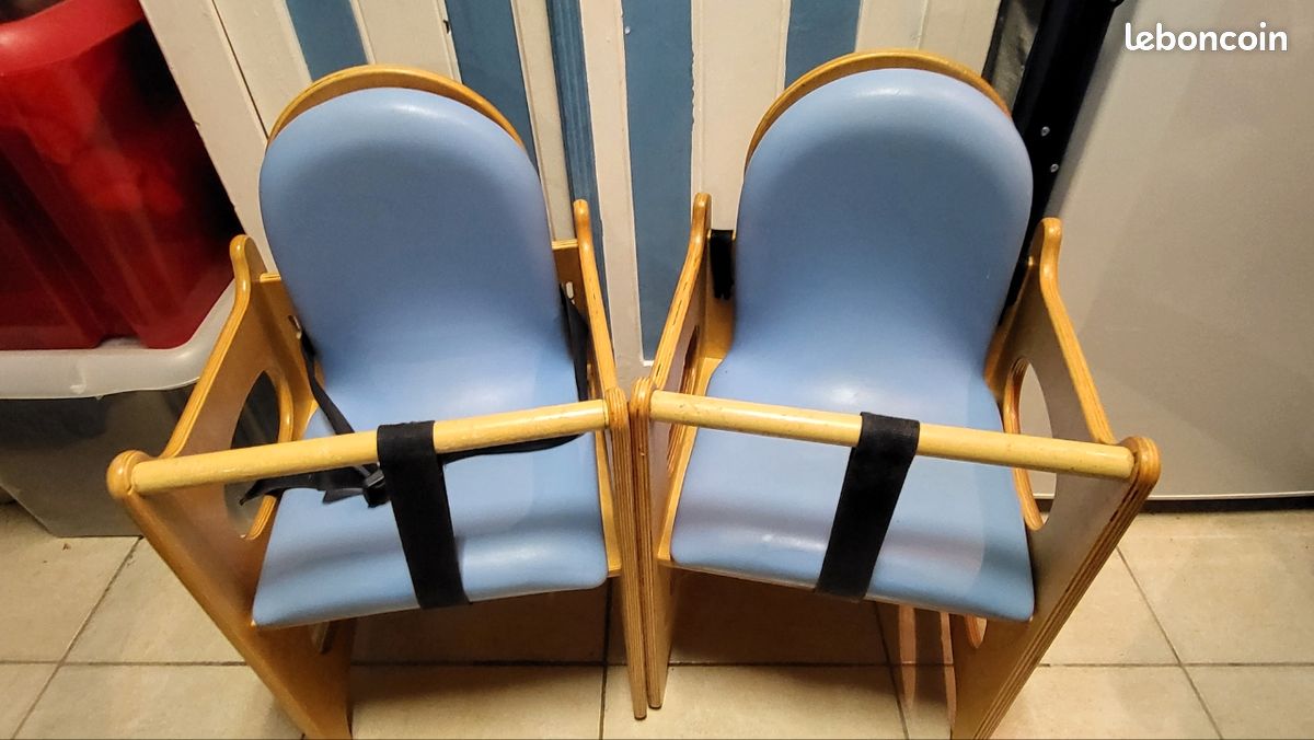 Chaise bébé en bois (image 1)