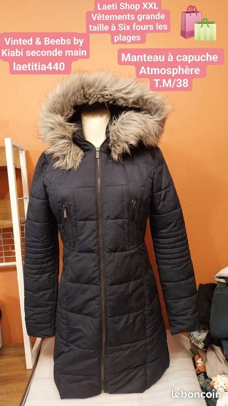 Manteau Noir Vinted Manteau Femme Manteau Femme Atmosphère Vêtements